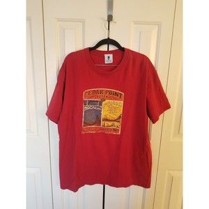 Cedar Point Cedar Fairs Magnum vs Maverick tee t shirt red XL